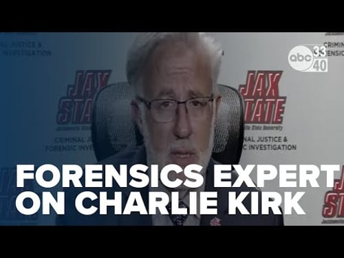 JSU Forensics expert shares insight on Charlie Kirk shooting