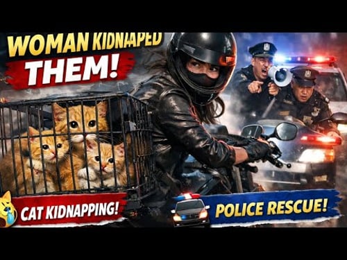 Abandoned and Kidnapped on the Street – Three Golden Cats Rescued by Police and Veterinarians