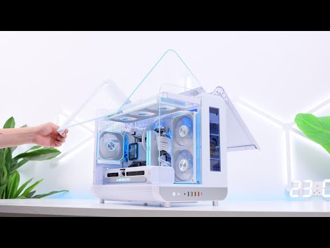 Case with gull-wing doors!X-GAMERX Wing_Digital Display Version Build