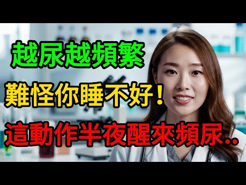 難怪你睡不好!這動作反而在毀掉你的膀胱,越尿越頻繁。 #夜尿症 #頻尿 #健康知識