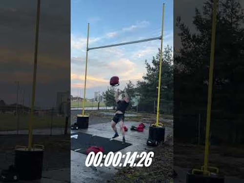 This Sandbag Workout Hits Different ๐ช #shorts #strongman