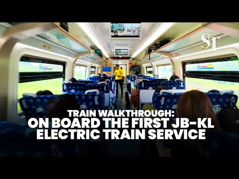 Train walkthrough: On board the first Johor Bahru - Kuala Lumpur electric train service