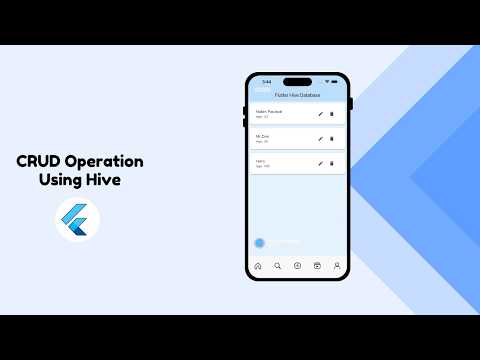 Flutter Hive CRUD || Hive Database Flutter