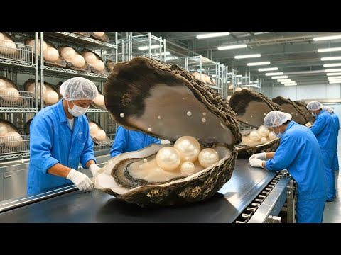 Inside the Pearl Factory – How Raw Oysters Turn Into Luxury Jewelry | Complete Process
