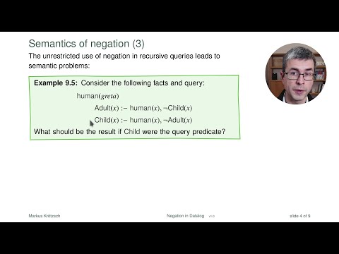 Negation in Datalog