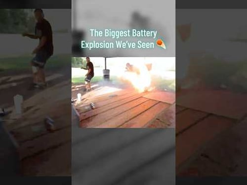 Battery Fire burnt my eyebrows offπ©