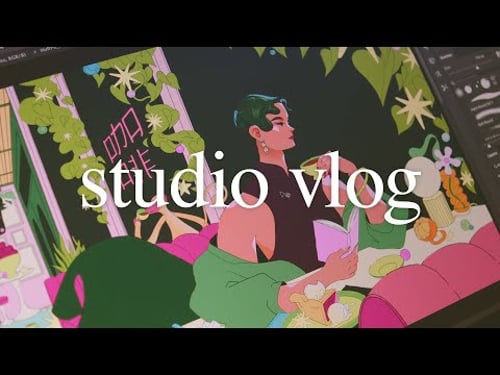 Studio Vlog | Comic ideation, client work, all night animal diner