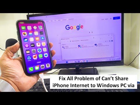How to Fix All Problem of iPhone Internet Not Connecting to Windows PC via USB