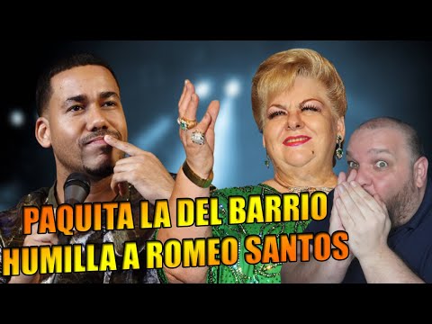 Paquita la del barrio y Romeo Santos, GUERRA ENTRE HOMBRES Y MUJERES, no puedo para de reír😂