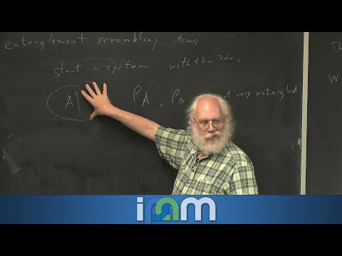 Peter Shor - Scrambling Time and black holes - Green Family Lecture at IPAM at UCLA