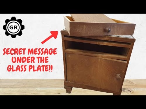 BEAUTIFUL Vintage bedside table RESTORATION - FURNITURE RESTORATION