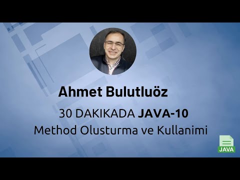 Java 04 - 40 Dakikada Method Olusturma ve Kullanimi