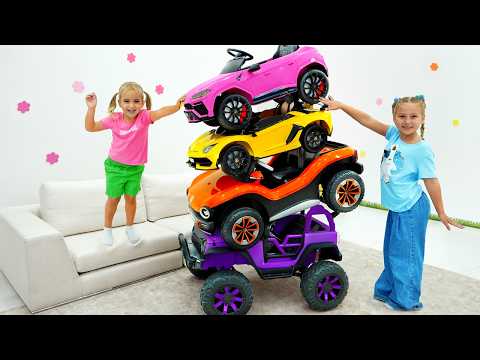 Alice Learns to Share Her Toys - Transforming Cars for Children