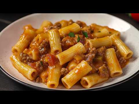 Incredibly delicious pasta with minced meat in 15 minutes! The simplest recipe for dinner!