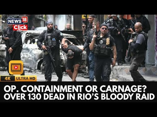 Brazil Police Raid in Rio Favelas Leaves Over 130 Dead | Brazil News | Rio News | 4K | N18G