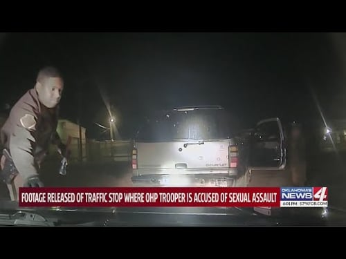 Footage released of traffic stop where OHP trooper is accused of sexual assault
