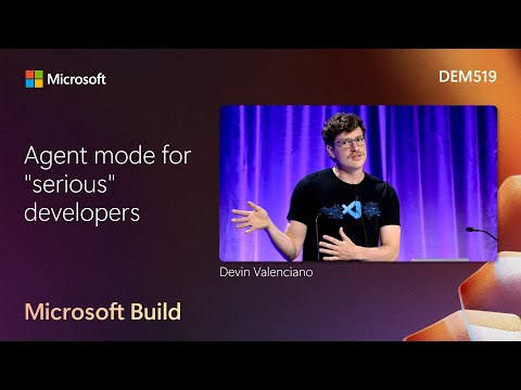 Agent mode for "serious" developers | DEM519