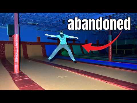 Exploring an ABANDONED Trampoline Park With Everything Left Behind