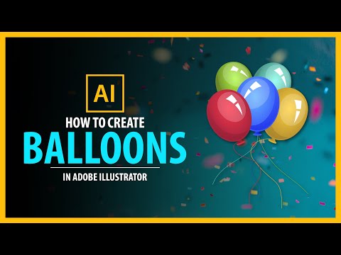 How to Create Balloons in Adobe illustrator - Vector Tutorial