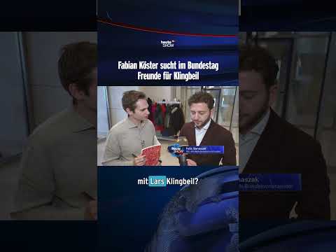 Fabian Köster sucht im Bundestag Freunde für Klingbeil | heute-show #shorts