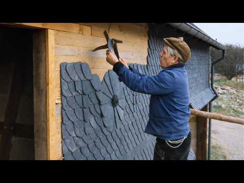 German Master Slaters Turn Raw Stone Into Art by Hand!