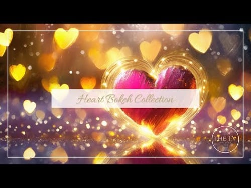 Valentine Heart & Bokeh Art | 4K TV Frame Art Screensaver | Valentine's Inspired Art | 3 Scenes