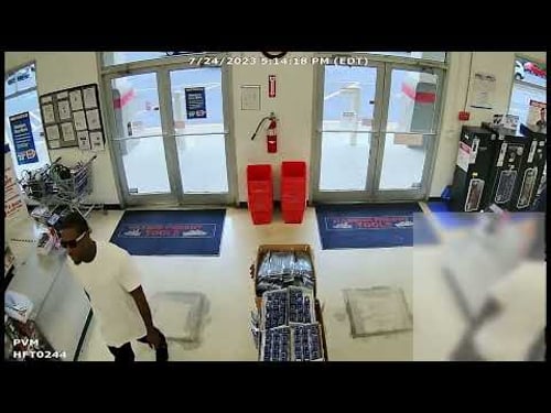 Crime Line Video Update: Harbor Freight Tools Robbery