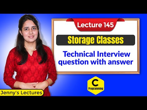 C_145 Solved Problems on Storage Classes in C | Technical Interview Question
