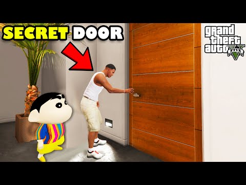 Franklin Opened THE LUXURY SECRET DOOR of Franklin's House in GTA 5 | SHINCHAN and CHOP