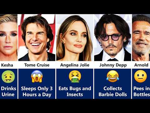 30+ Celebrities With the Weirdest Habits You Won’t Believe! 😱😂