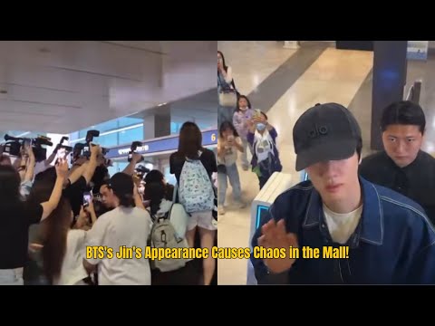 “14 Minutes Ago! BTS’s Jin Suddenly Appeared at a Mall — ARMY Went Wild!”