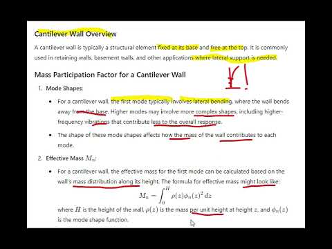 Mass participation factor in dynamic analysis with numerical example