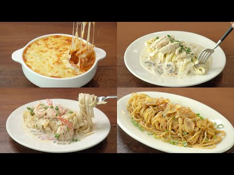 파스타 사 먹지 마세요!! 집에서 끝내는 인생 크림 파스타 레시피 4가지