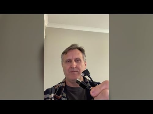 Sturdy Nylon USB-A to an 90 degree USB-C cable. Works on all devices