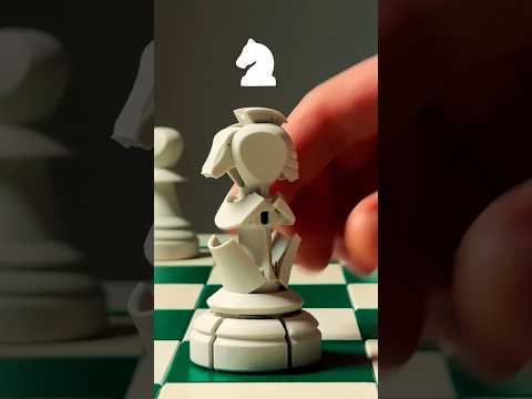 3D printable transforming chess pawns #chess #3dprinting #engineering #art
