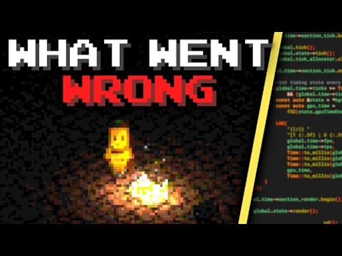 How NOT to make a game from scratch