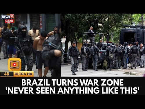 Brazil’s Police Crackdown Turns Rio Into a War Zone, 60 Dead and 81 Arrested | Rio de Janeiro | 4K