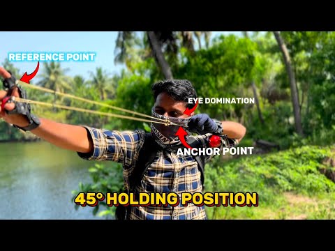 How To Setup & Aiming Fishing Slingshot - Professional Shooting Tips&Tricks 🎯💯