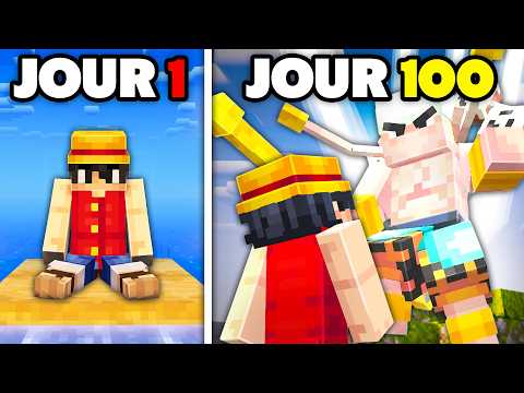 J'ai survécu 100 JOURS sur One Piece Minecraft (l'aventure complète)