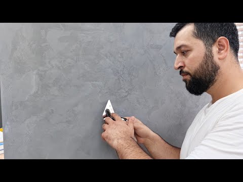 ПРОЩЕ НЕ КУДА !!! АРТ БЕТОН Декоративная штукатурка.#декоративнаштукатурка#ремонт#ремонтквартир