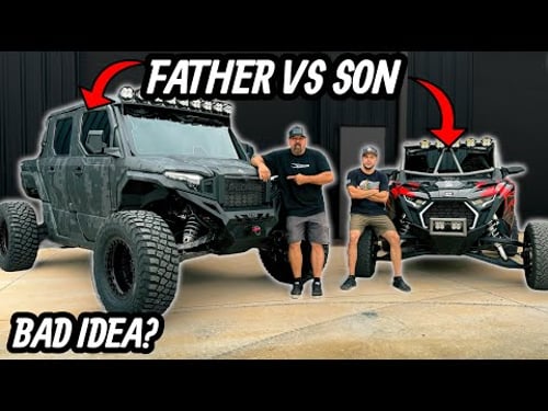 Father VS Son COMPETITION Build off! Who Did It Better?