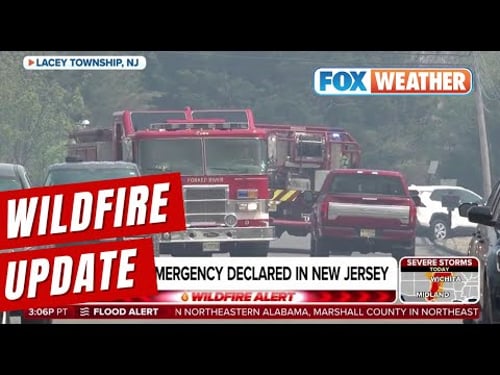 Firefighters Working To Contain New Jersey Blaze