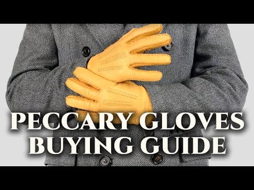 Peccary Gloves Buying Guide - How To Find The Best Handmade Peccary Men's Leather Dress Gloves