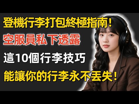 10個航空公司最討厭的機場行李技巧,学会后出國旅行,再也不怕丟行李!#行李 #機場 #打包技巧 #行李遺失 #行李箱