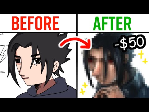 i PAID artists to turn UGLY drawings into a MASTERPIECE