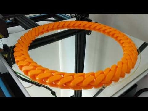 Print-in-Place Cuban Link Chain