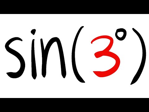 exact value of sin(3 degrees)