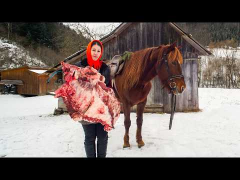 Living Alone in the Mountains, She Cooks the Most Insane Smoked Ribs!