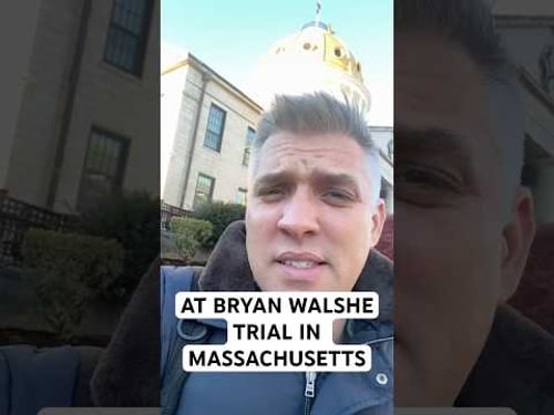 I’m in Massachusetts for the Bryan Walshe trial starting this morning — accused of killing his wife.