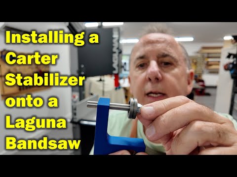 Carter Blade Stabilizer installed on Laguna 18BX Bandsaw